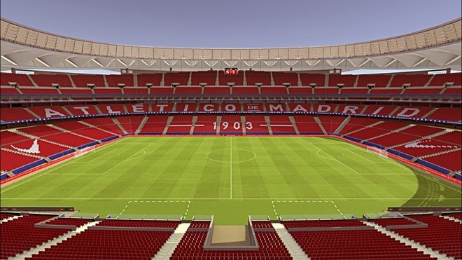 Nový štadión Atlética Madrid Wanda Metropolitano