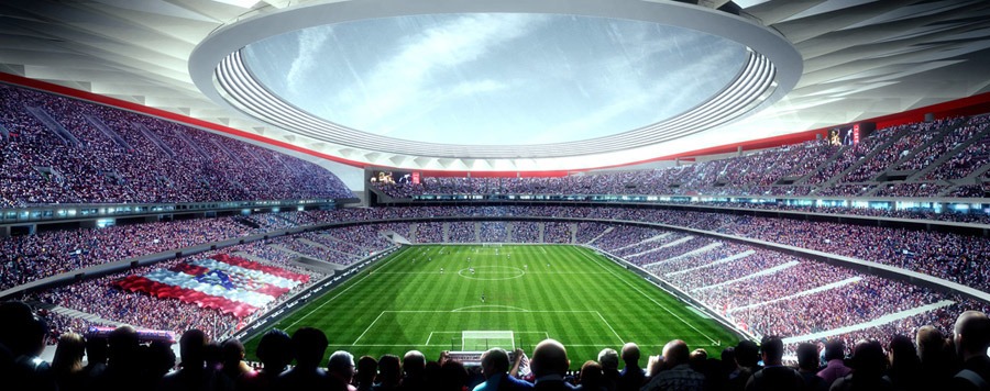 Vizualizácia nového štadióna Wanda Metropolitano